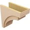Ekena Millwork 11"W x 22"D x 22"H Classic Rivera Rough Cedar Woodgrain TimberThane Corbel, Primed Tan CORUR11X22X22RIVRCPR - alternate 6